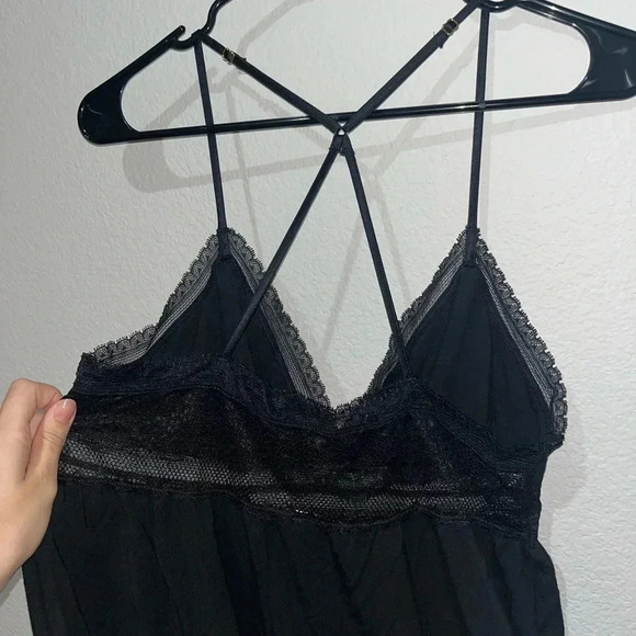 Victorias Secret Sleepwear Tanktop Black Lace - Picture 6 of 6